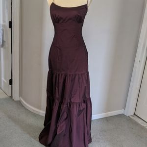 Burgundy Teared Gown